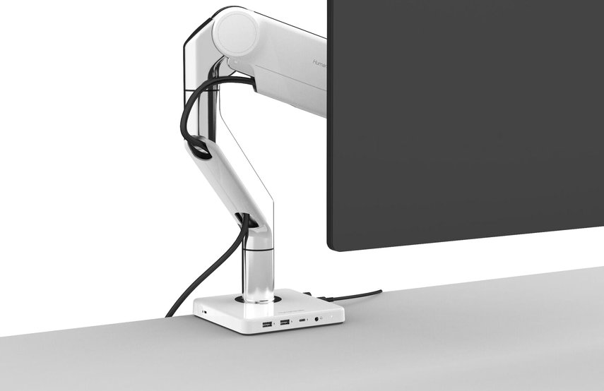 Humanscale monitor arm - kabelmanagement - monitor - charging dock -USB station - monitor stand