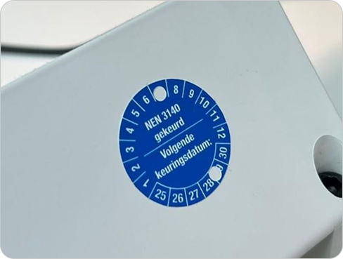 inspectierapport van NEN3140 keuring